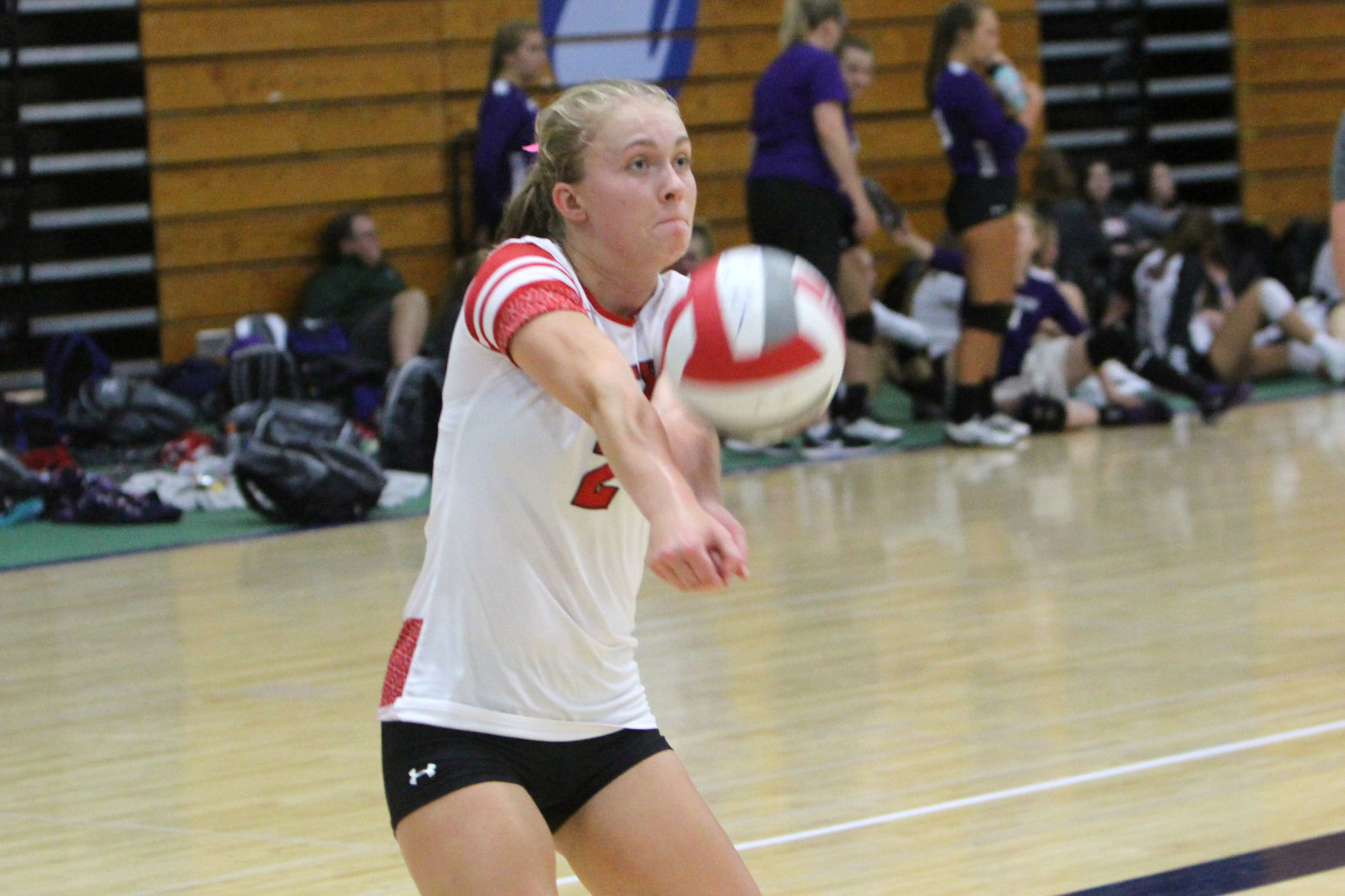 Prep volleyball sprawl at UW-Stout 8-31-19